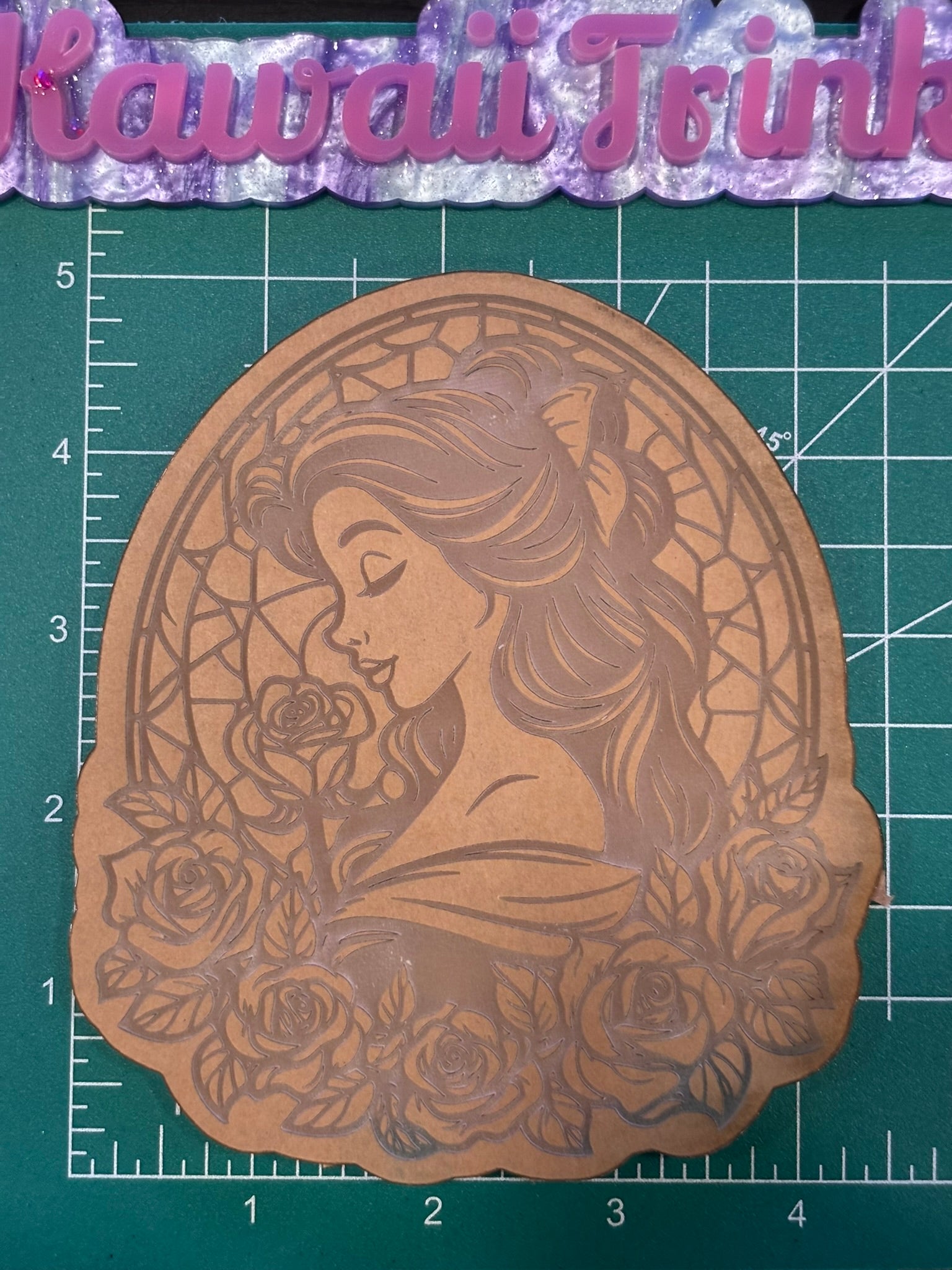 Library princess wall hanging coaster mold