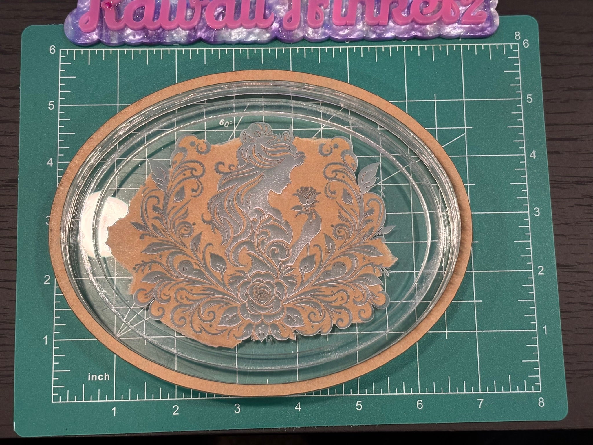 Book princess oval tray mold