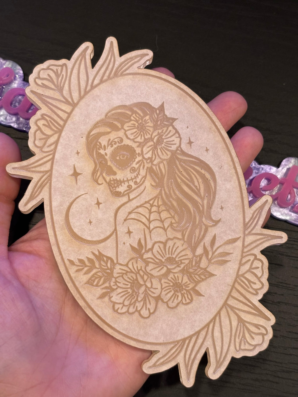 Sugar skull woman mold