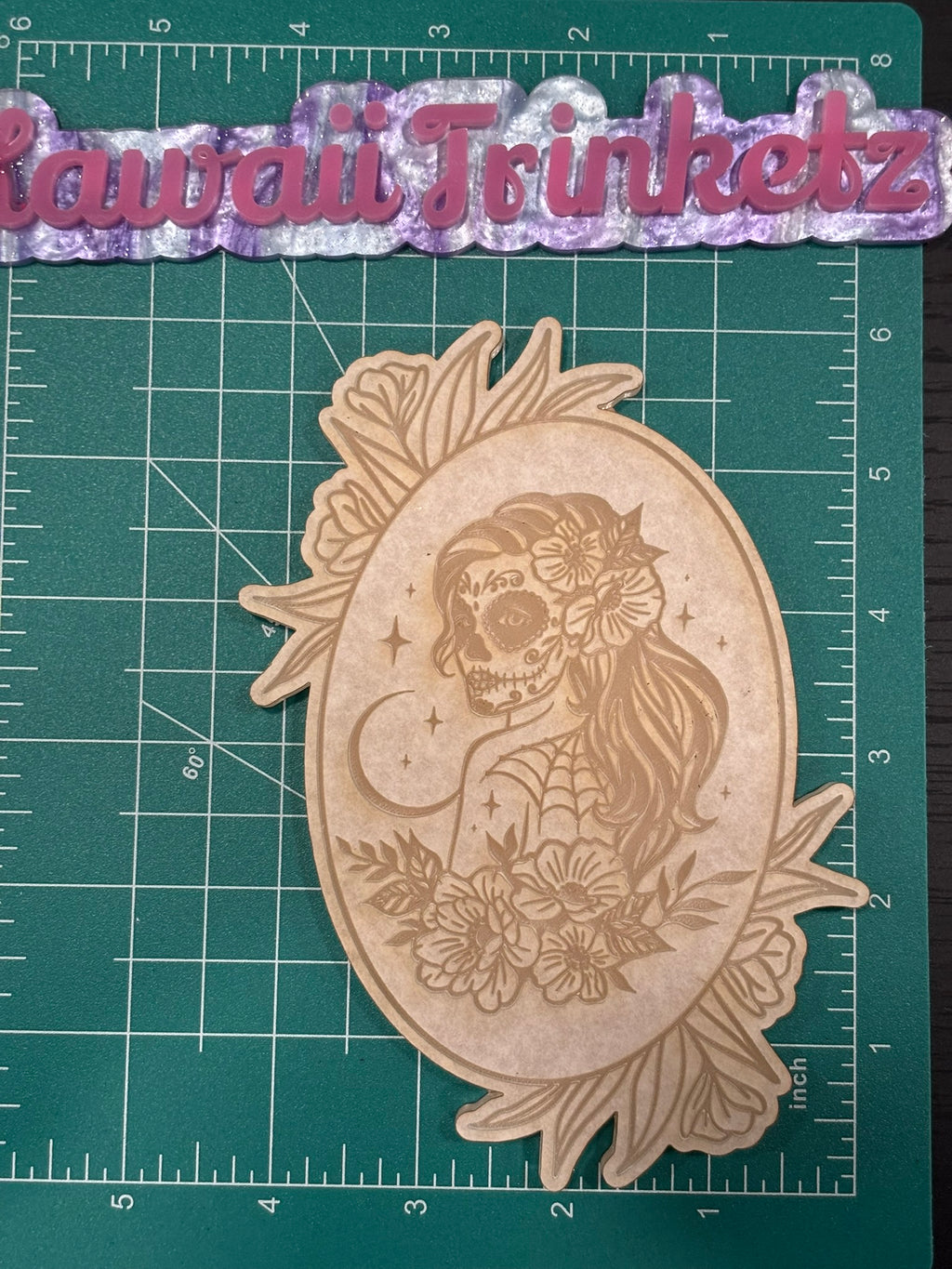 Sugar skull woman mold