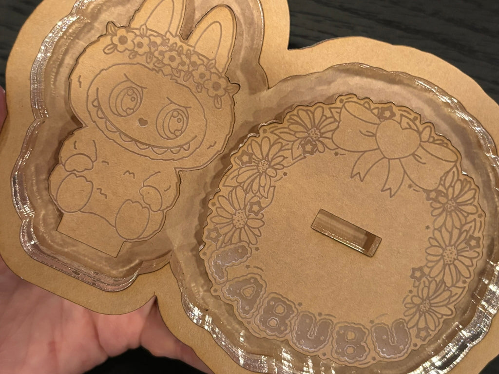 Flower crown Bunny fufu ring phone stand tray mold