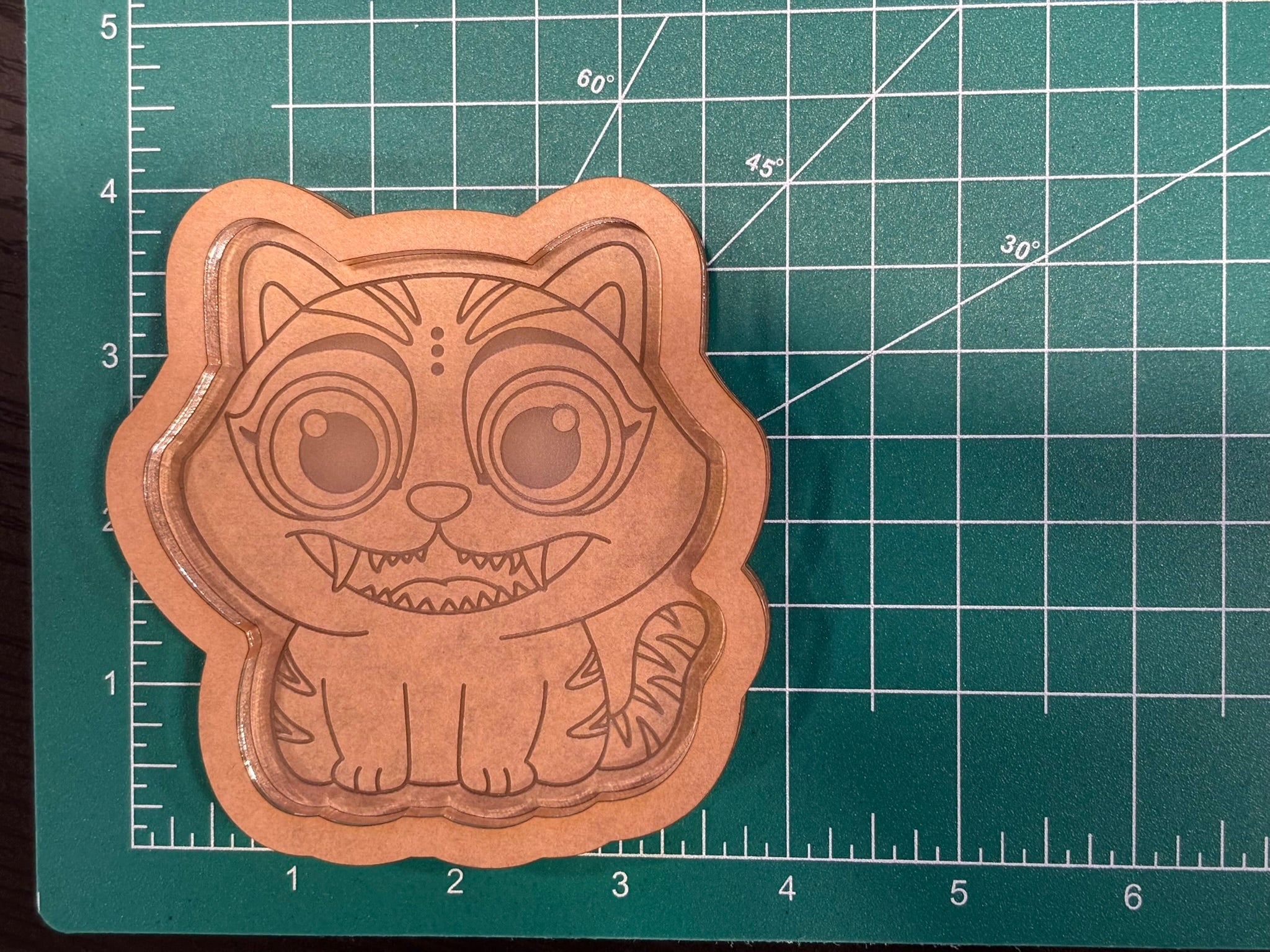 Kpop tiger mini tray keychain mold