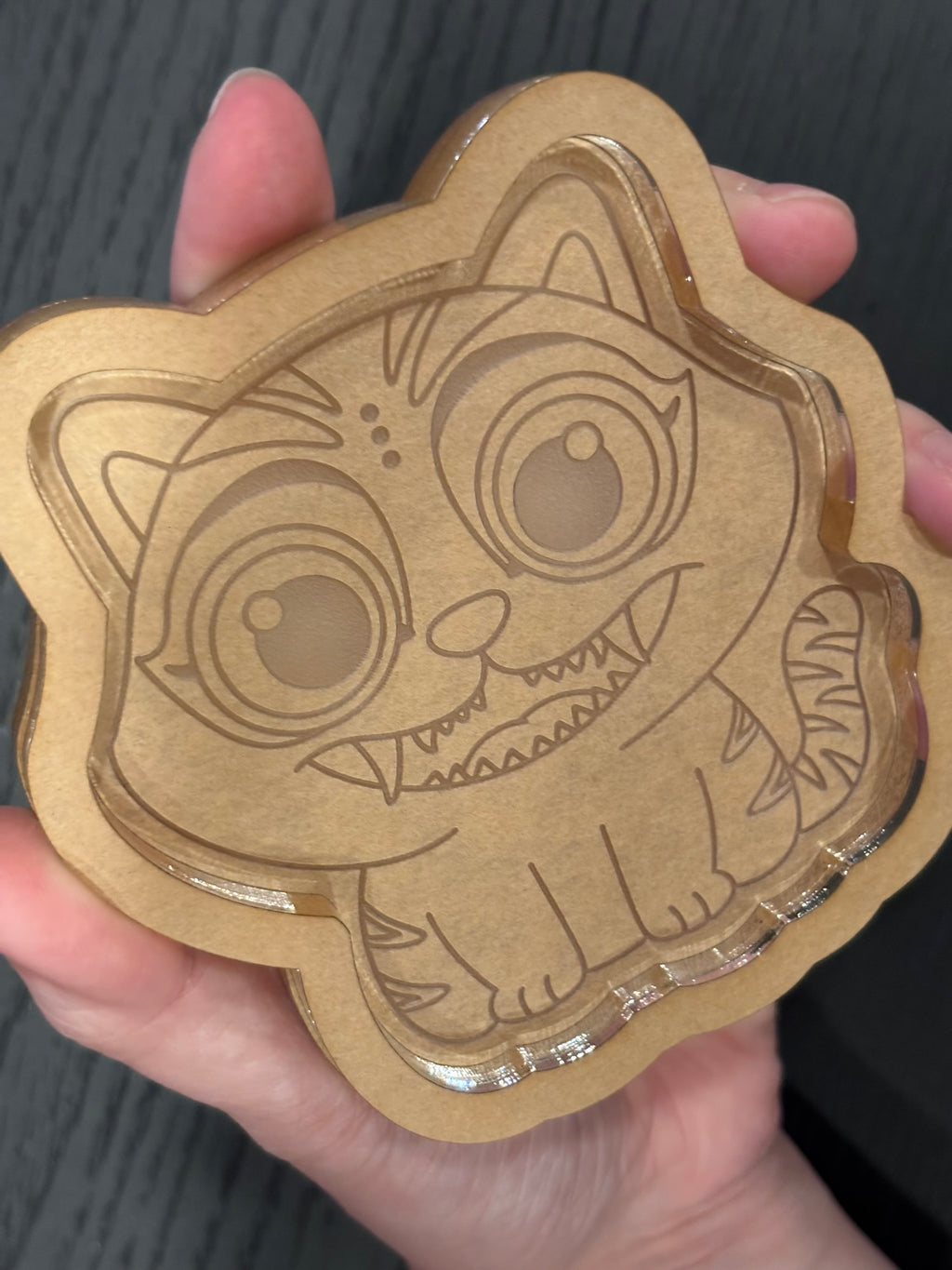 Kpop tiger mini tray keychain mold