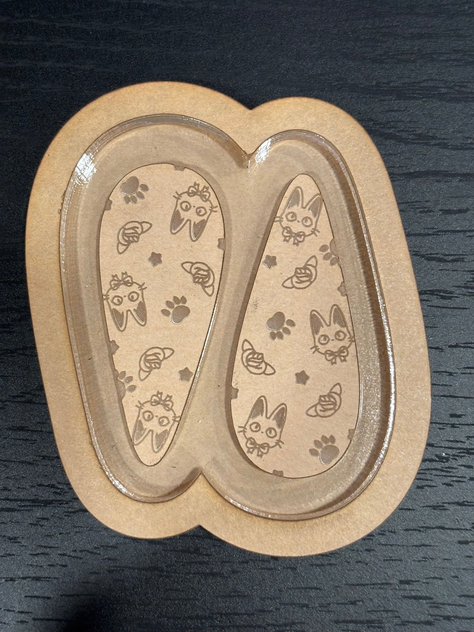 Witches cat anime barrette clip mold