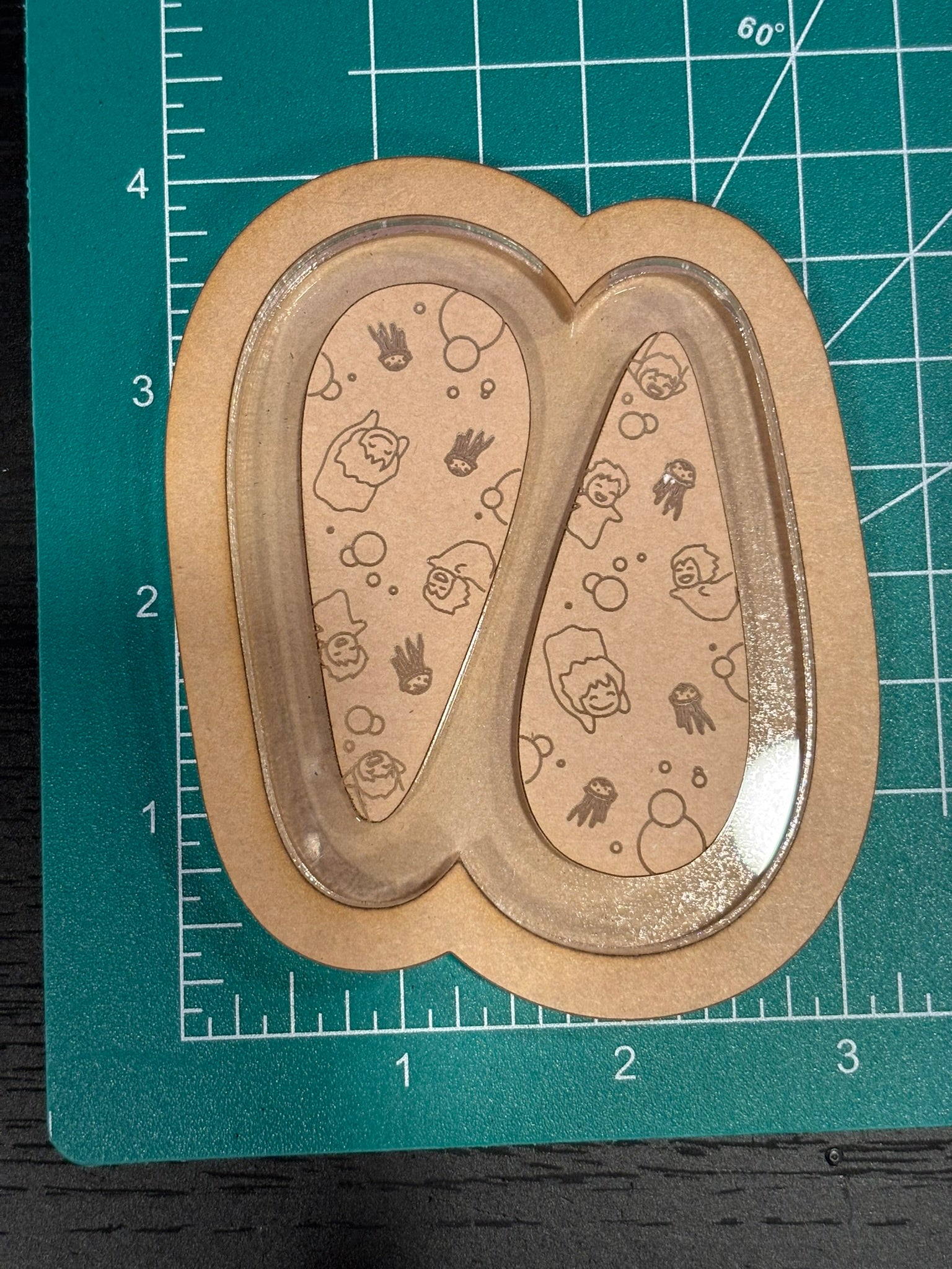 Fish girl anime barrette clip mold