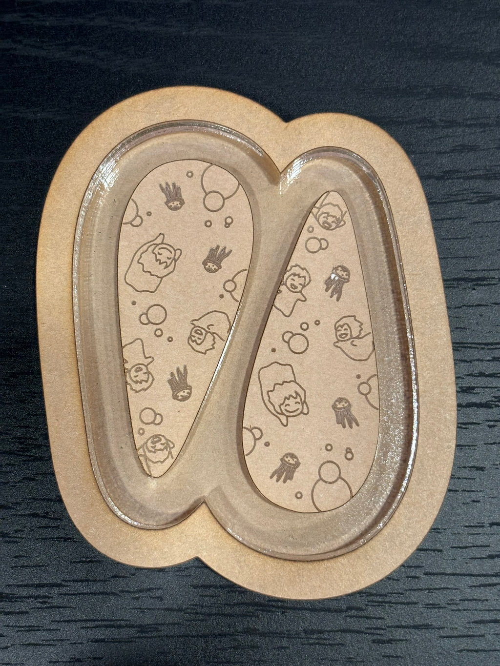 Fish girl anime barrette clip mold