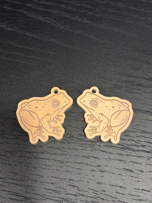 Cosmic frog earrings mold