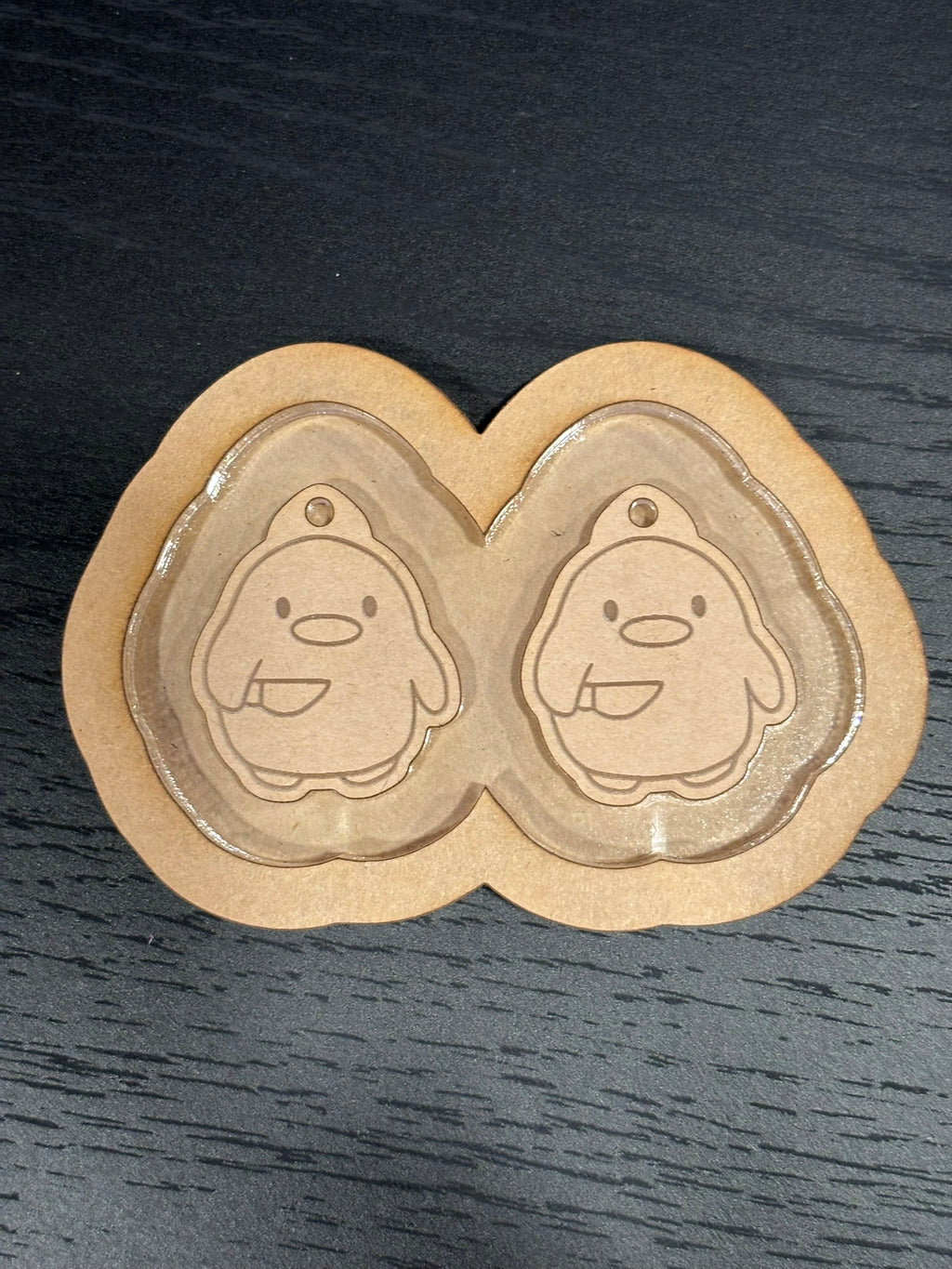 Stabby duck earrings mold
