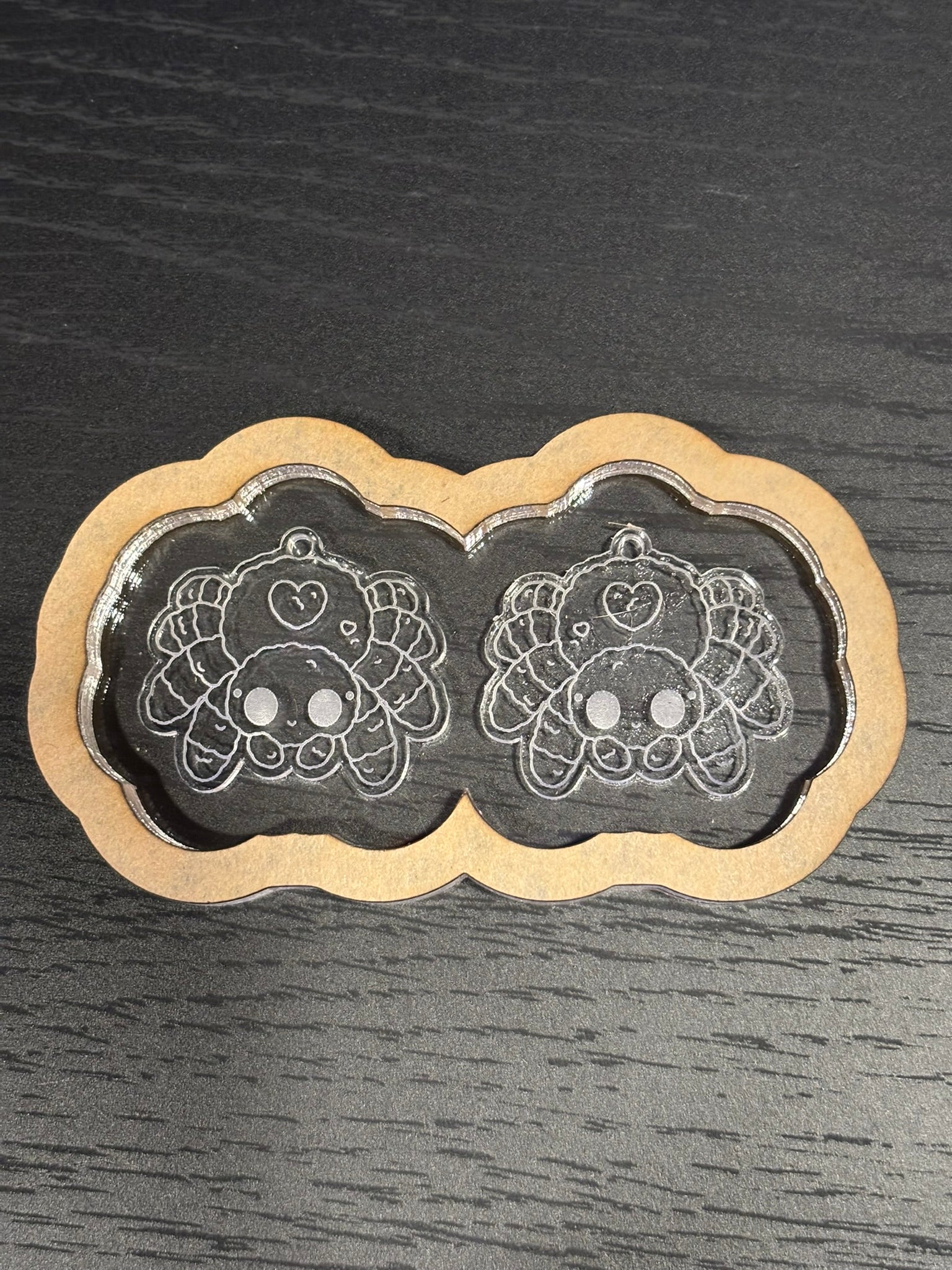 Cute spider earrings mold
