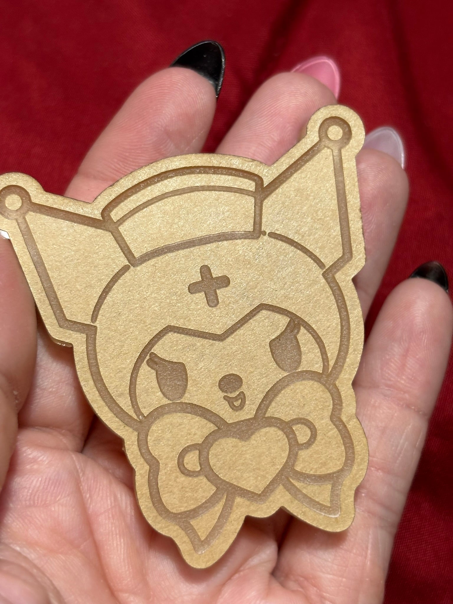 Kawaii kitty and friends nurses flat grip keychain molds palette