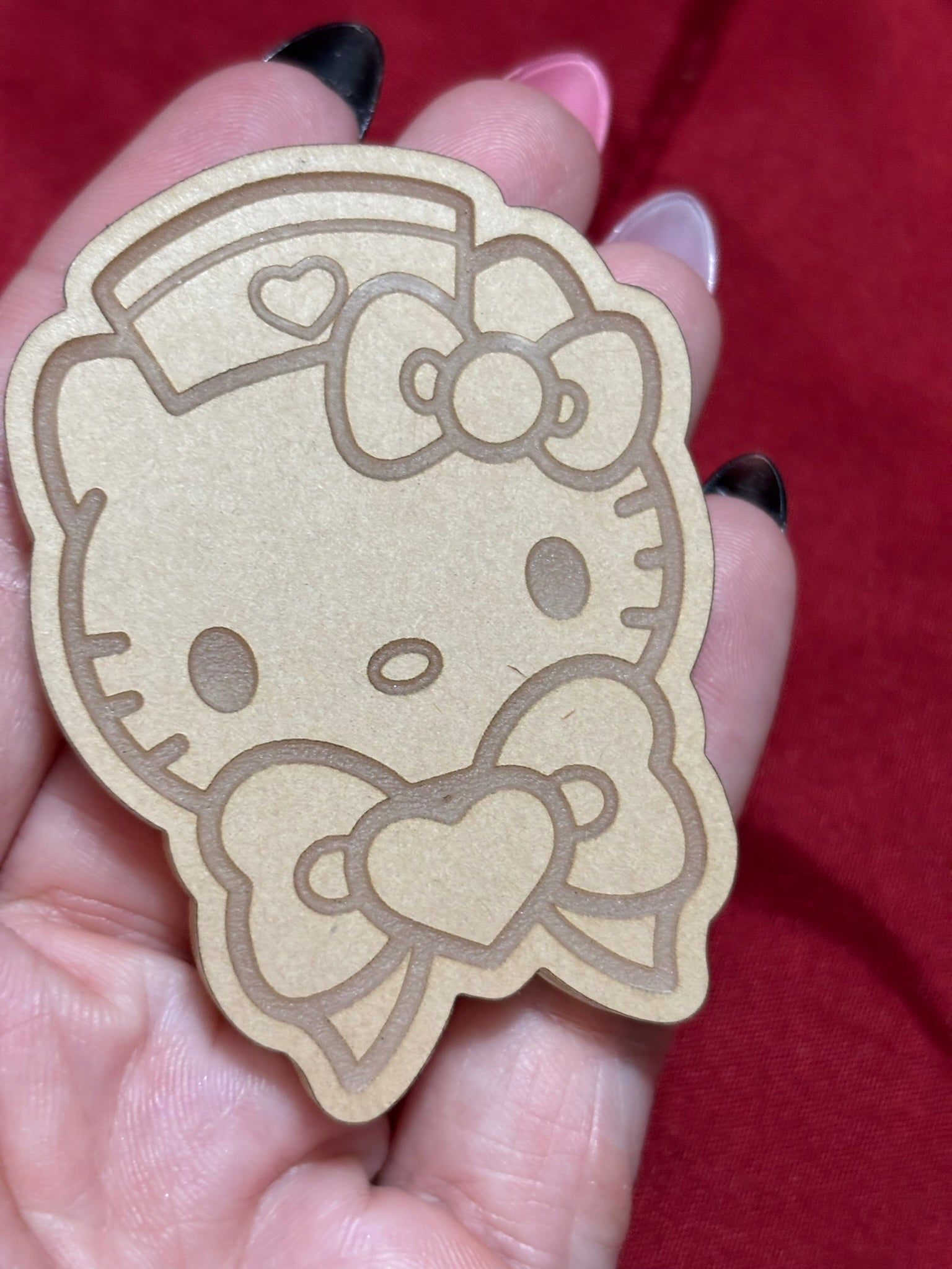 Kawaii kitty and friends nurses flat grip keychain molds palette