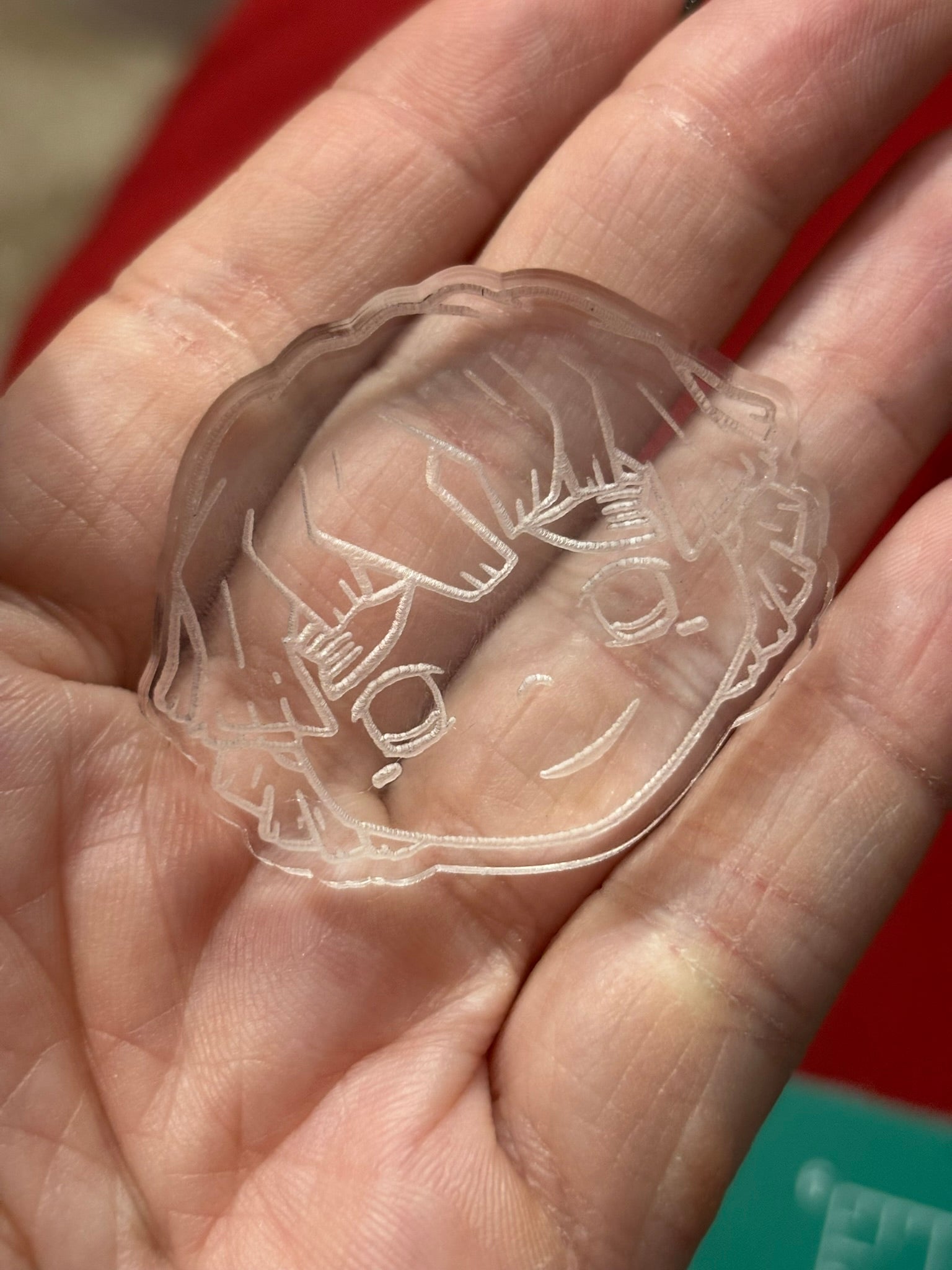 Anime demon hunters flat grip keychain molds palette