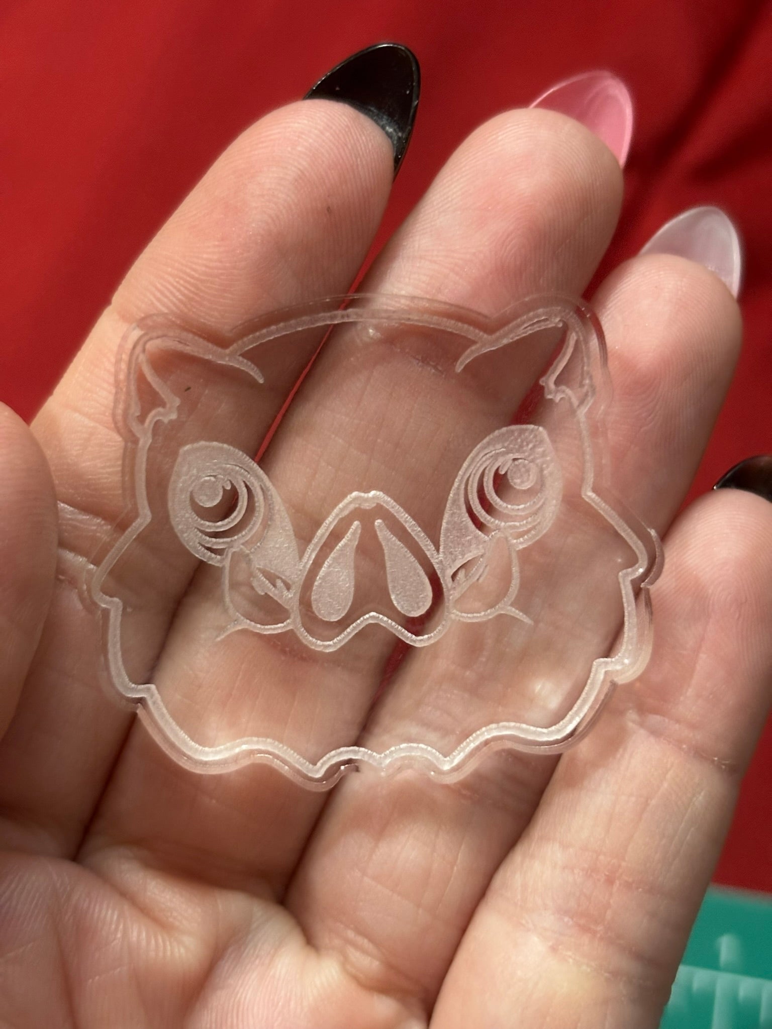Anime demon hunters flat grip keychain molds palette