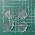 Anime ninjas flat grip keychain molds palette