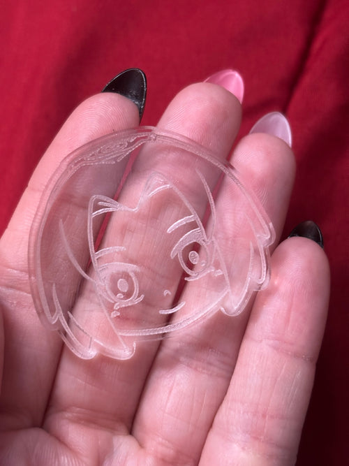 Anime ninjas flat grip keychain molds palette