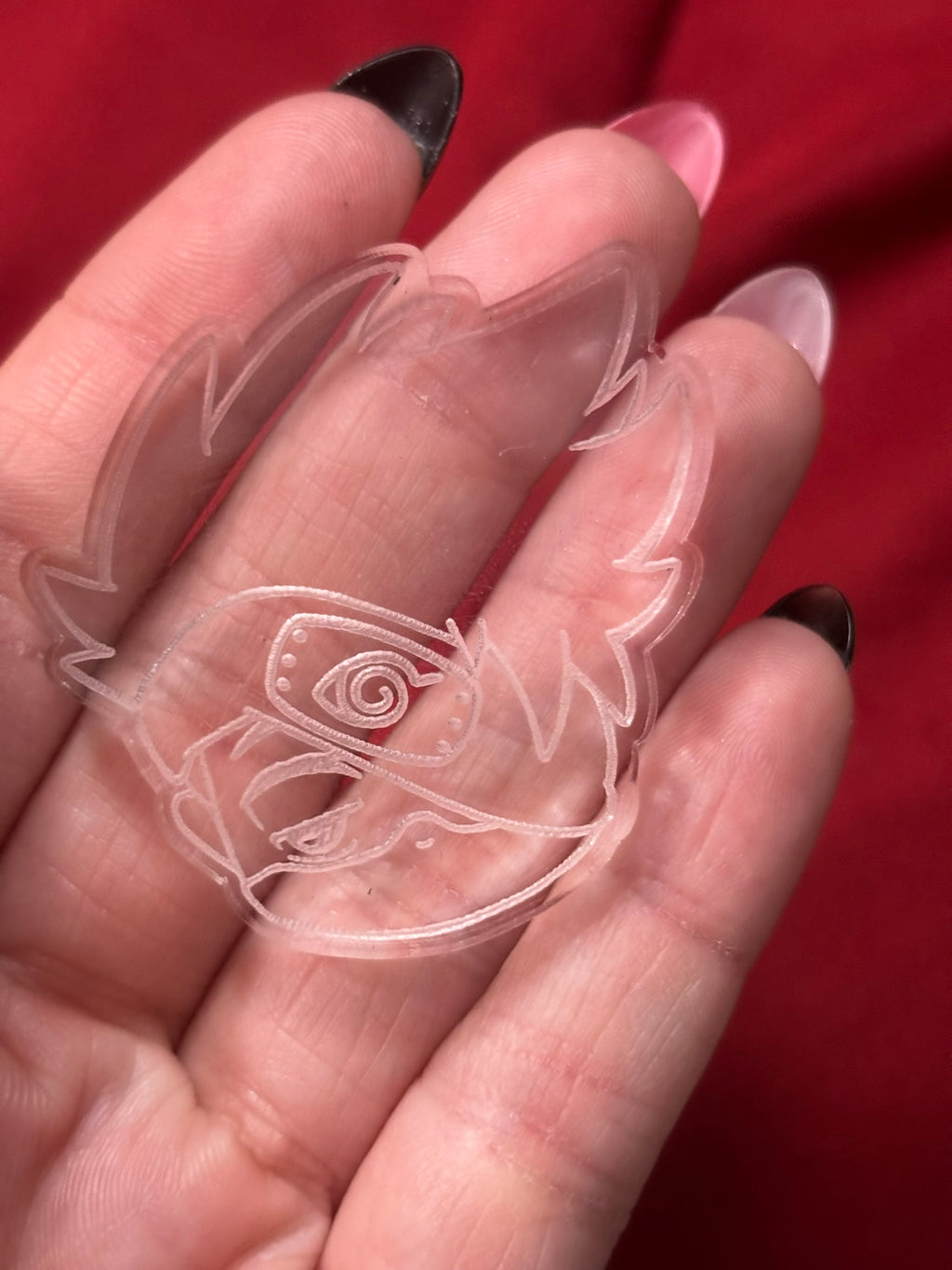 Anime ninjas flat grip keychain molds palette