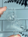 HxH hunter anime earring flat grip keychain molds palette