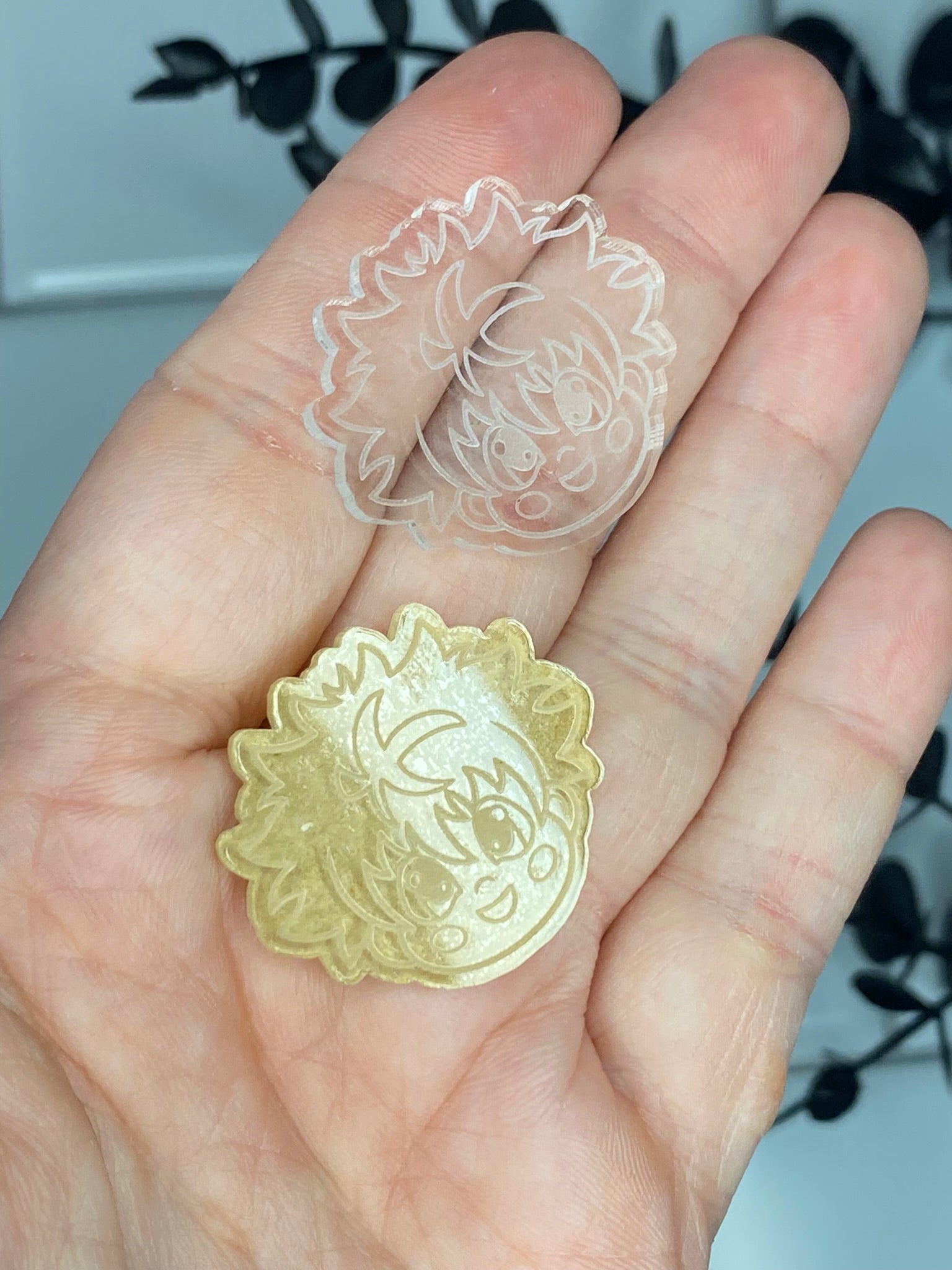 HxH hunter anime earring flat grip keychain molds palette