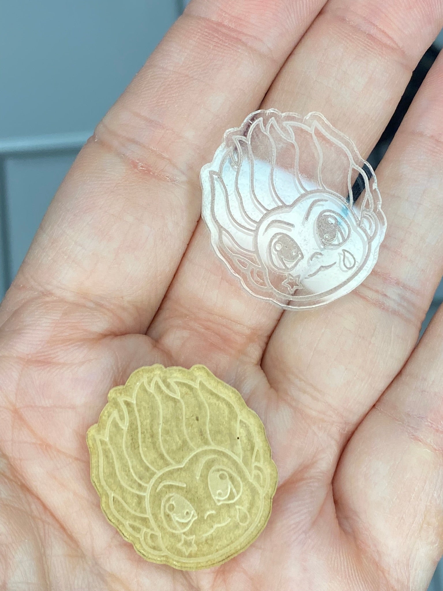 HxH hunter anime earring flat grip keychain molds palette