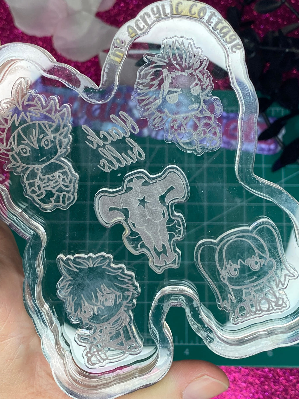BC black bulls anime flat mold palette