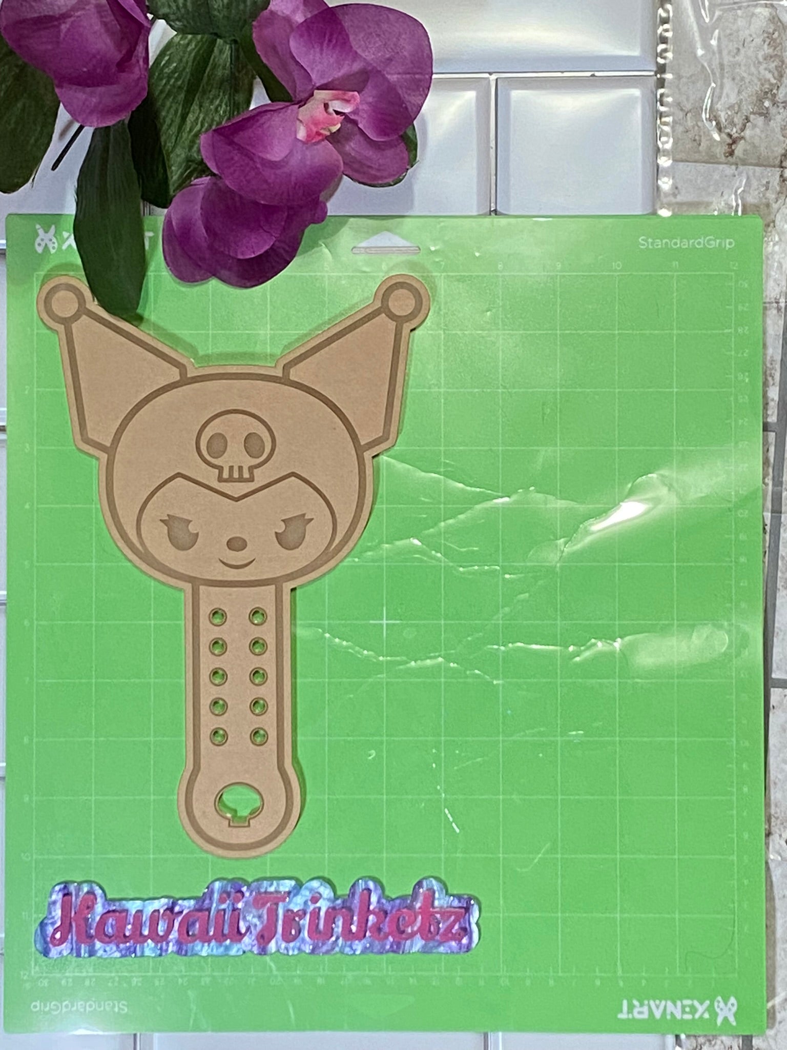Kawaii devil bunny and friends paddle with loops wand molds