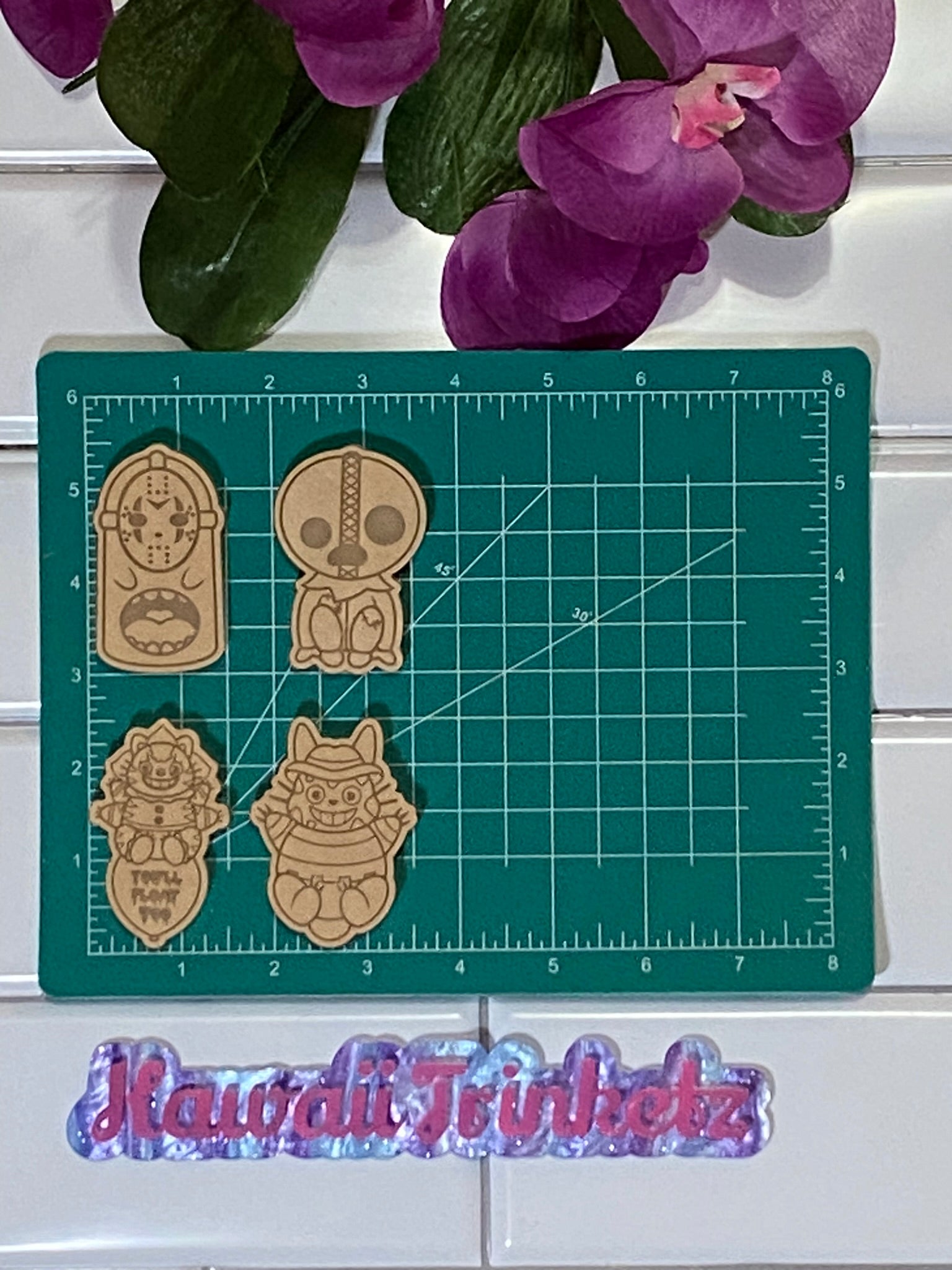 Anime forest spirits horror guys flat mold palette
