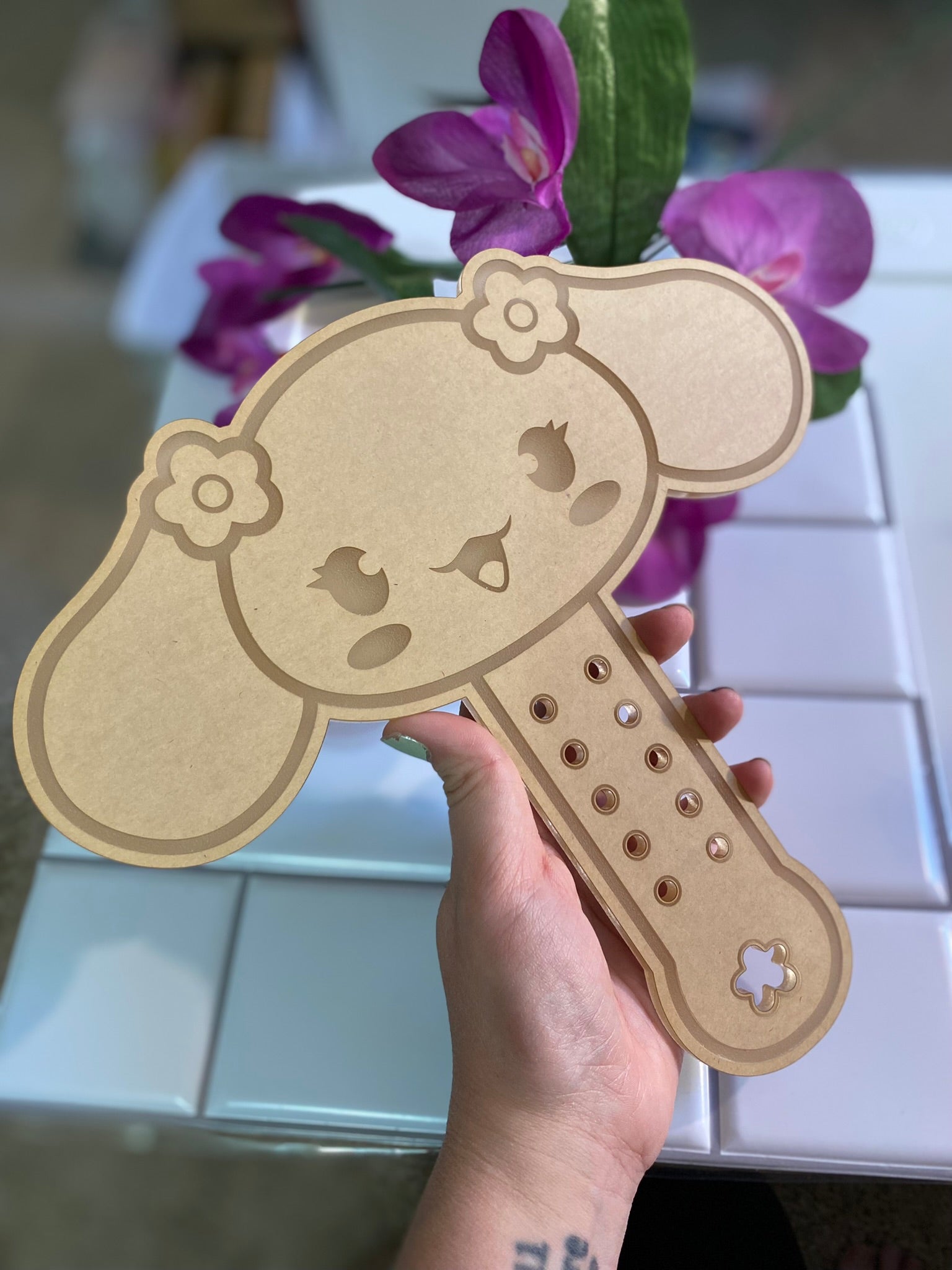 Kawaii puppy and friends paddle with loops wand molds